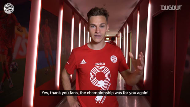 Bayern stars celebrate 9th championship in a row